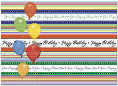 Festive Party Name Card D2089U-V